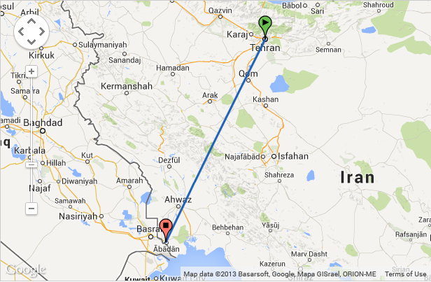 بلیط آبادان تهران