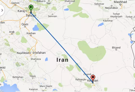 بلیط تهران به کرمان