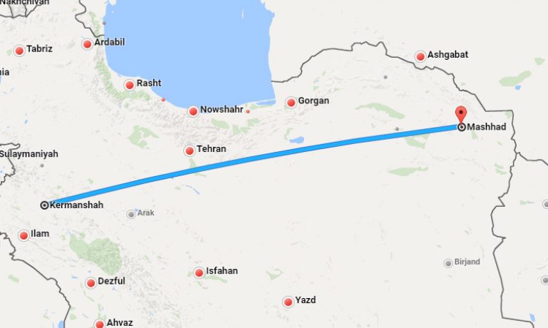 هواپیما کرمانشاه مشهد
