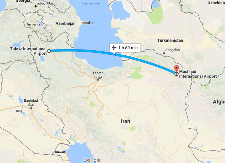 چارتر تبریز مشهد