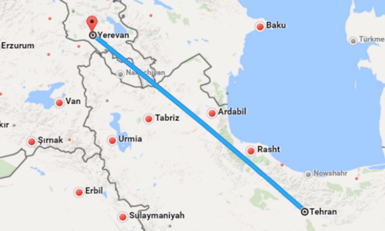 بلیط تهران به ایروان