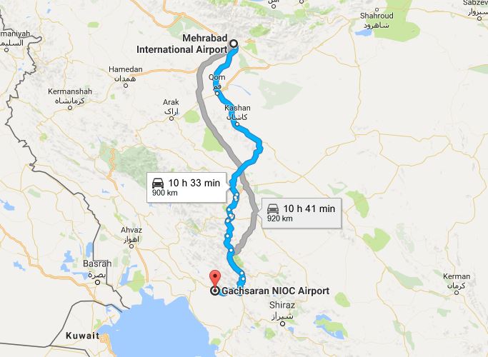 بلیط تهران گچساران