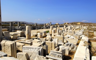 Delos Archaeological Site Near Mykonos