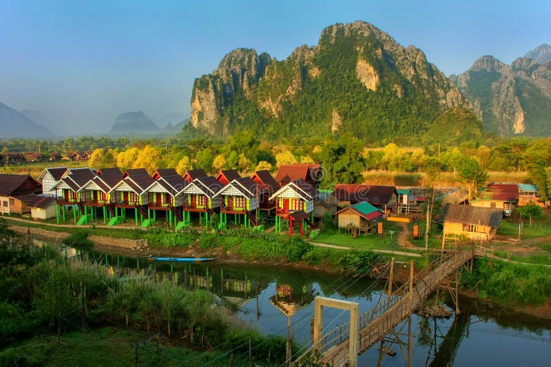 Vang Vieng Limestone Karsts in Vientiane Province